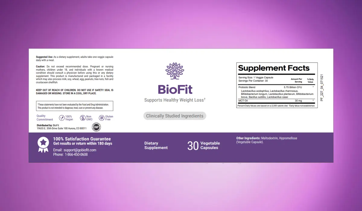 BioFit Label
